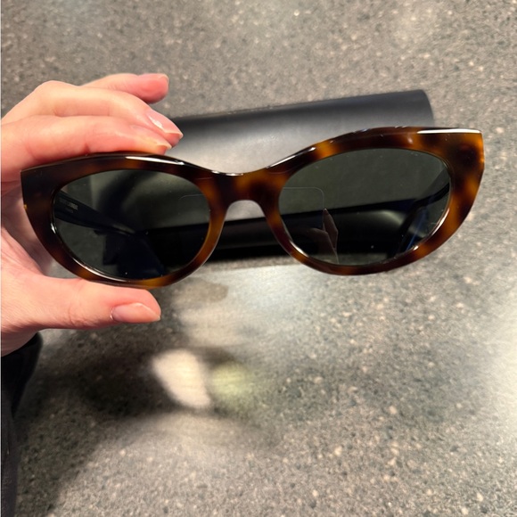 Saint Laurent Monogram Hinge Acetate 54MM Cat-Eye Sunglasses - Picture 4 of 8